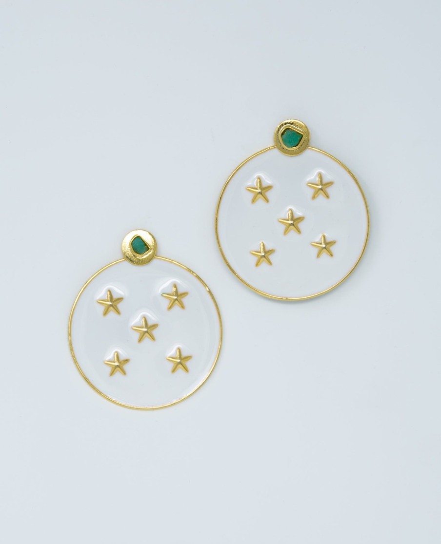 Women Vanessa Arcila Earrings | Lyra Earrings White