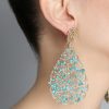 Women TARBAY Earrings | Gota Button Dangle Earringss (70Mm)