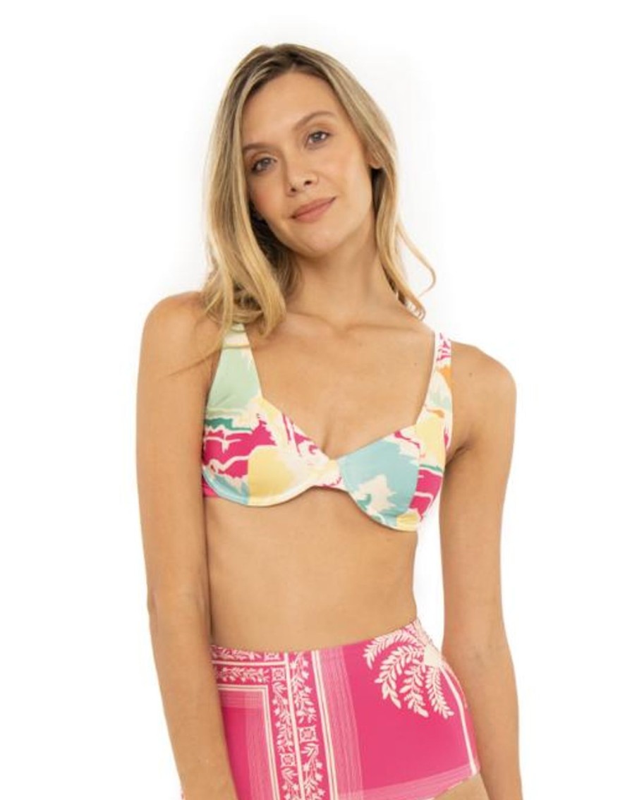 Women Smeralda Two Piece | Helena Vinca Bandeau Bikini Top