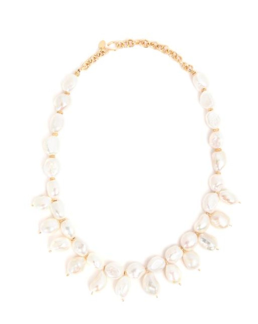 Women TARBAY Necklaces | Cubagua Necklace #5 (44Cm)-White Pearl