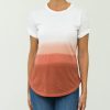 Women Renata Lozano Tops | T Shirt Cuello Redondo Terracota