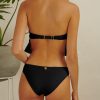 Women Aquamanile Two Piece | Daisy Bikini Bottom Black