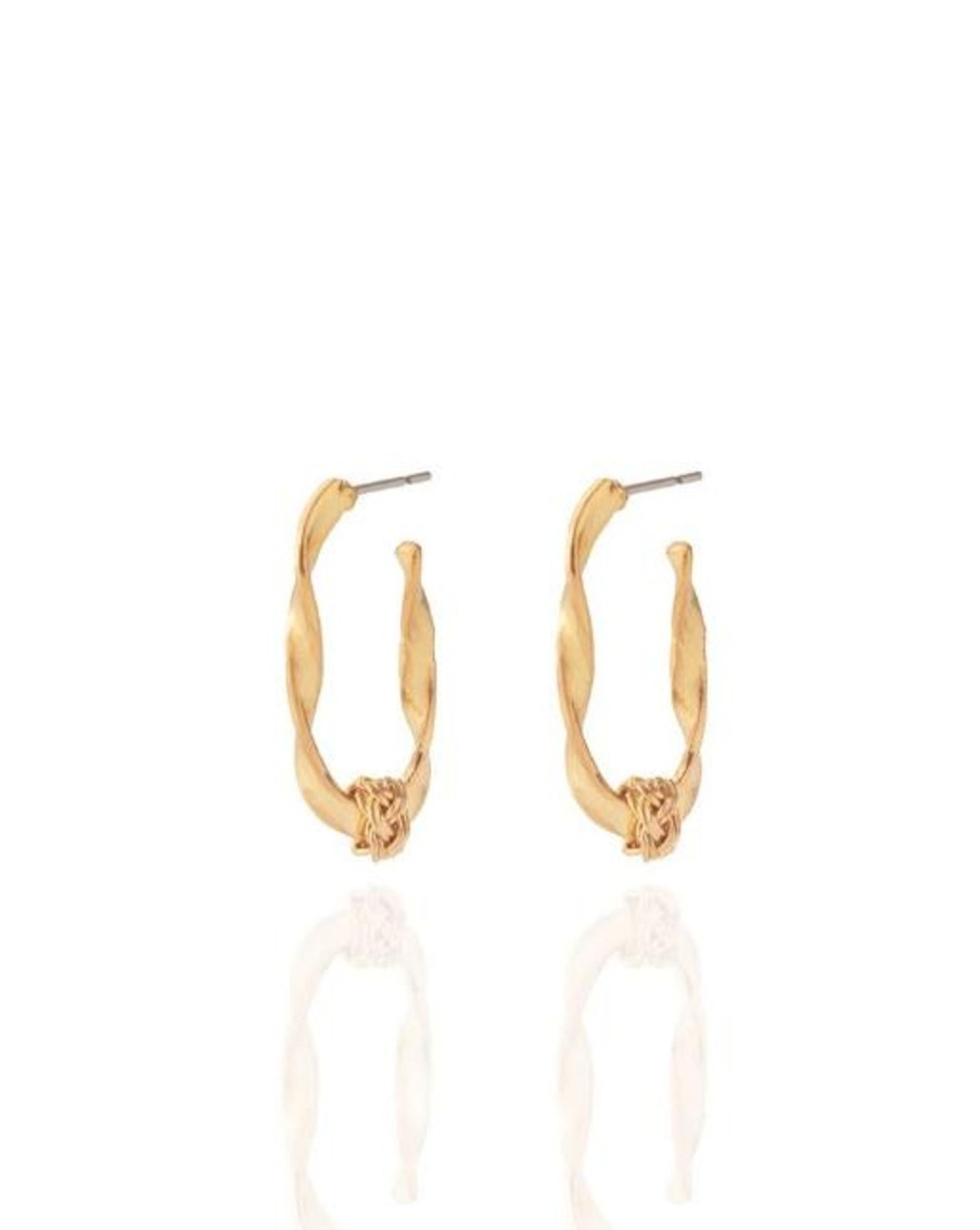 Women Liza Echeverry Earrings | Curve Small Hoops