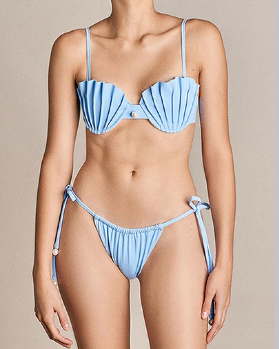 Women Bahia Maria Two Piece | La Joya Baby Blue Bikini Set