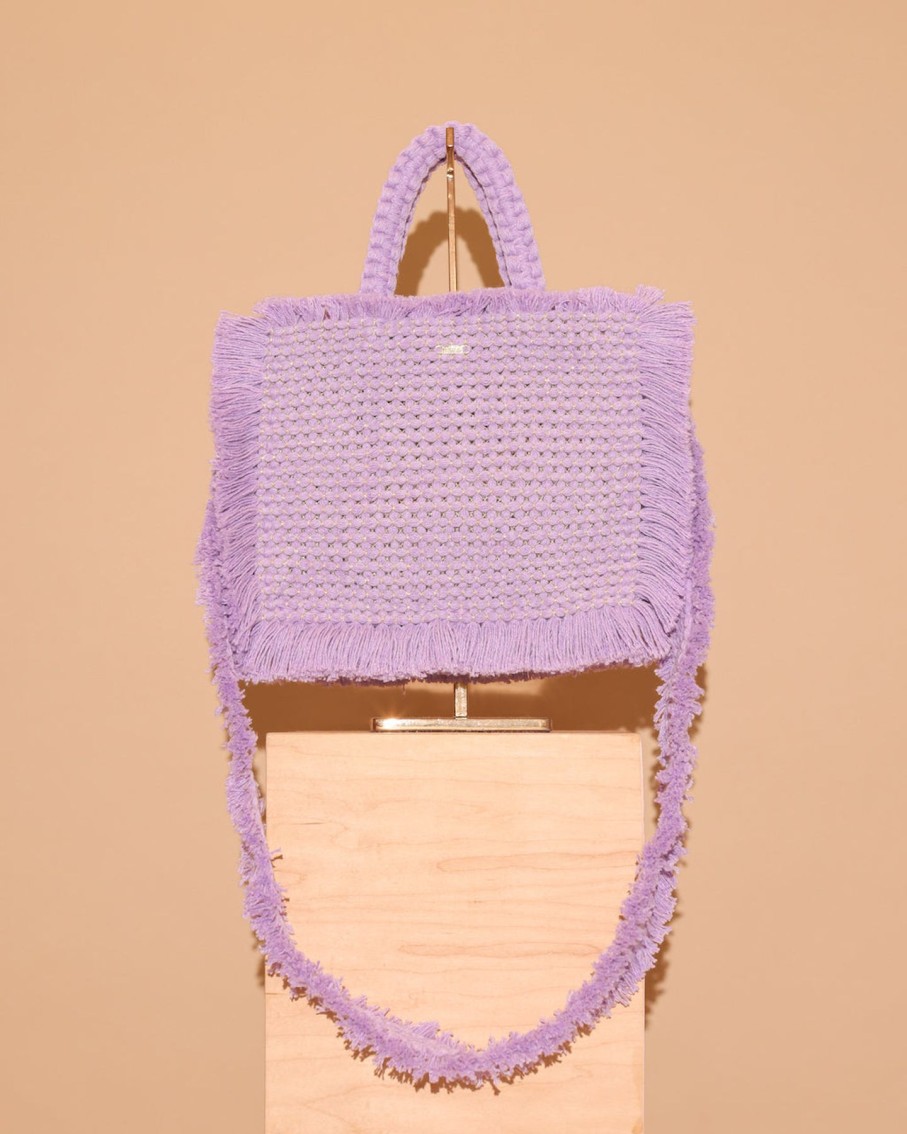 Women TARBAY Shoulder And Cross-Bodies | Gossypium Crossbody Bag Lilac & Gold