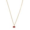 Women Daniela Salcedo Necklaces | Kiss Me Red Tiny Chain