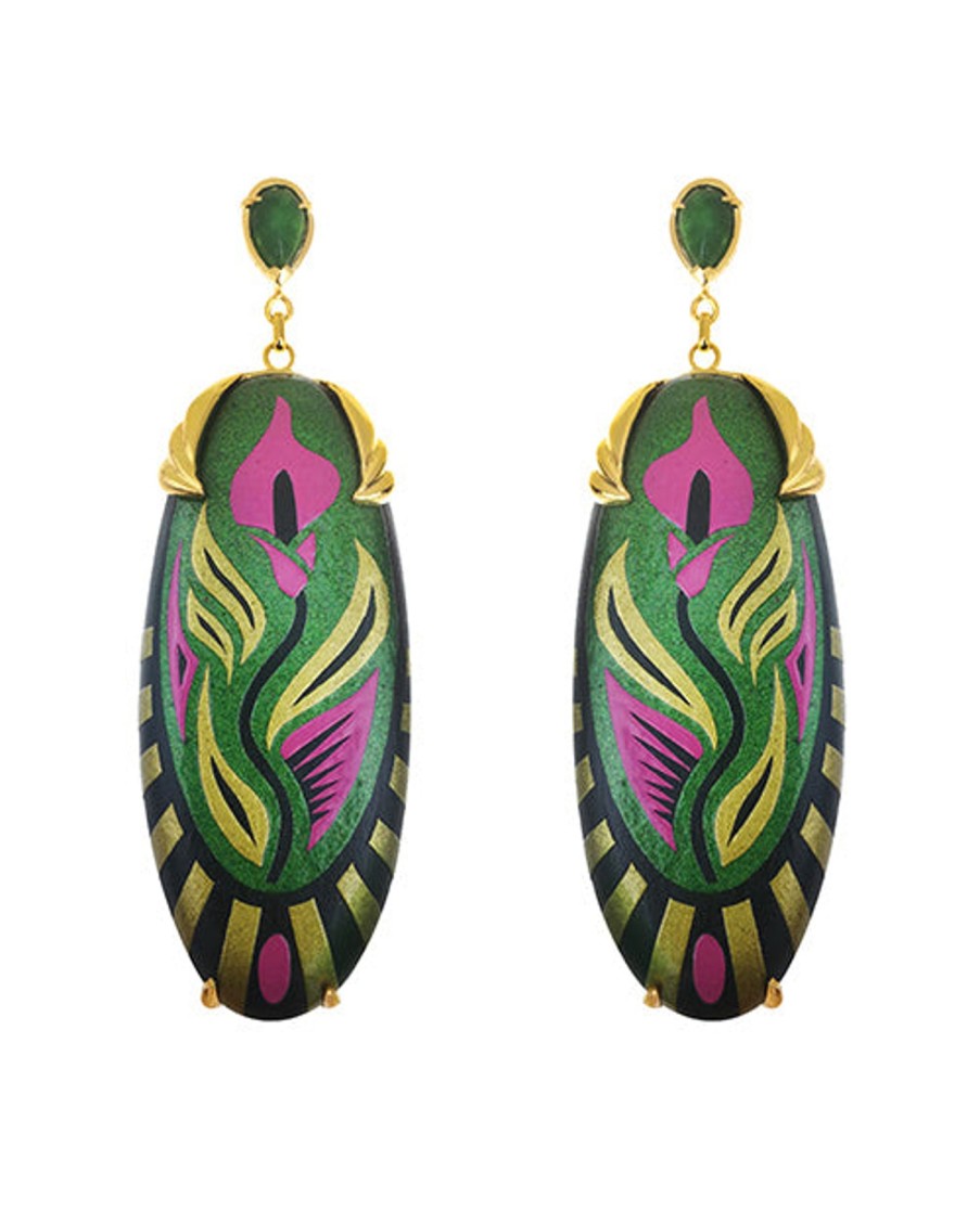 Women La Libertad Earrings | Mopa Calla Lily Earrings