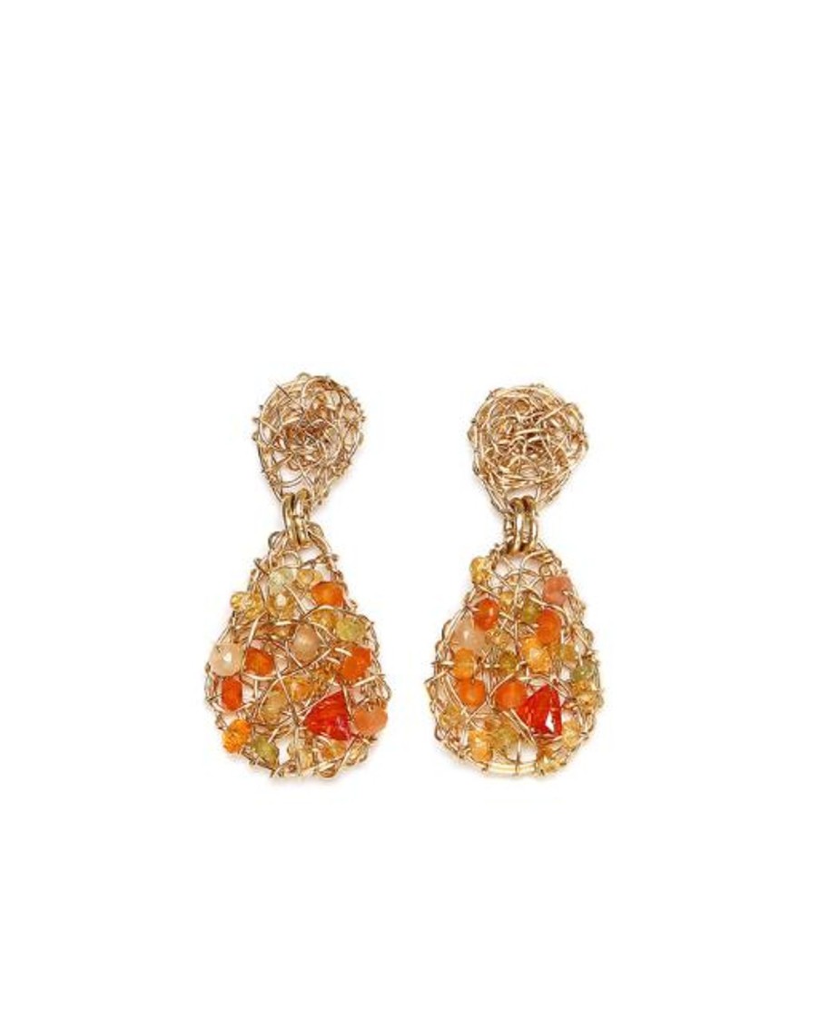 Women TARBAY Earrings | Gota Button Dangle Earrings (20Mm)