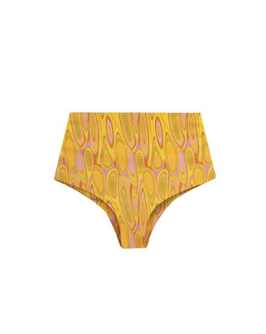 Women Ostra Two Piece | Bottom-High Waist Psy Yellow