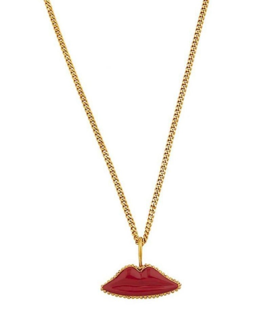 Women Daniela Salcedo Necklaces | Kiss Me Red Medium Chain