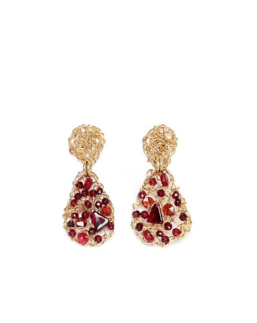 Women TARBAY Earrings | Gota Button Dangle Earrings (20Mm)