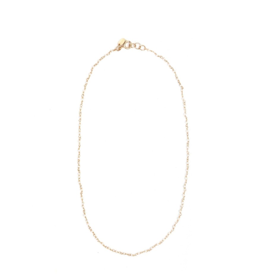 Women TARBAY Necklaces | Pearl Necklace #1 (1.5-2Mm)-Pearl & Yellow Gold