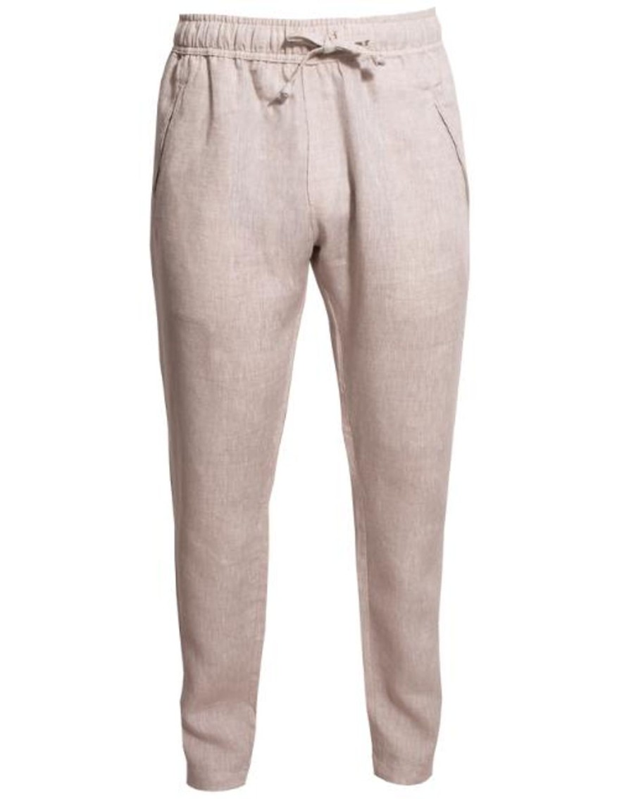 Men Crasqi | Sardinia Linen Pant-Beige