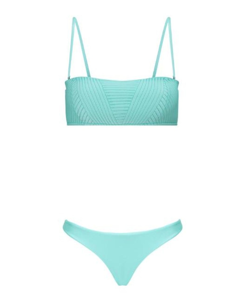 Women AL MARE Two Piece | Naty Bikini Set Green