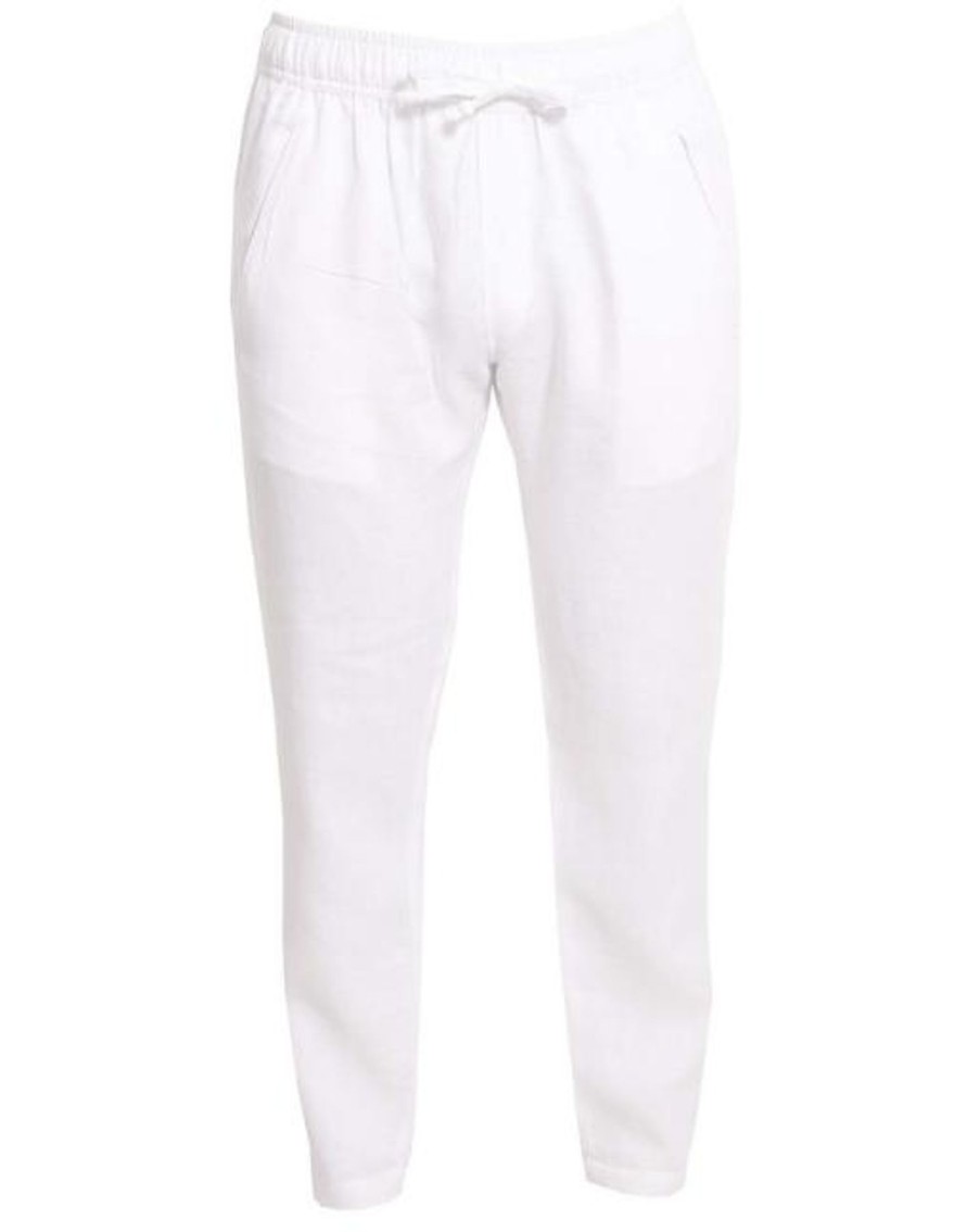 Men Crasqi | Sardinia Linen Pant-White